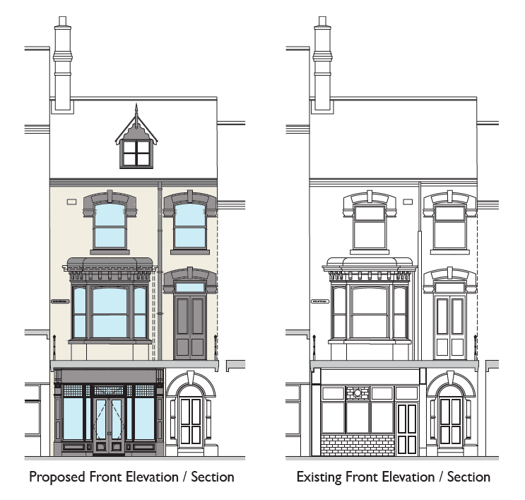 Heritage works starting at No 41, Alexandra Road, Cleethorpes