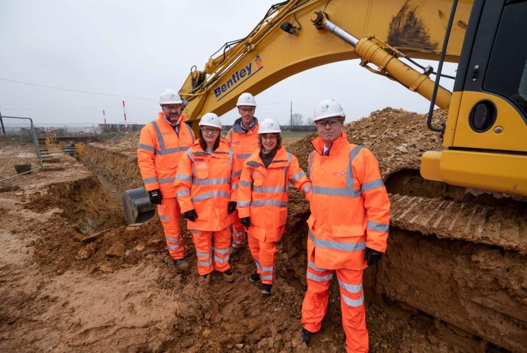 Environment Minister Rebecca Pow visits largest water infrastructure project in a generation at crucial halfway point