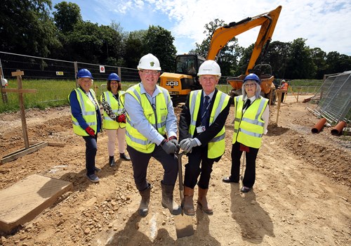 Ground-breaking ceremony marks the start of construction on £3.25m extra care scheme extension