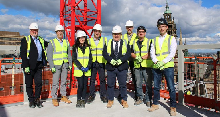 Topping out for Sheffield hotel development