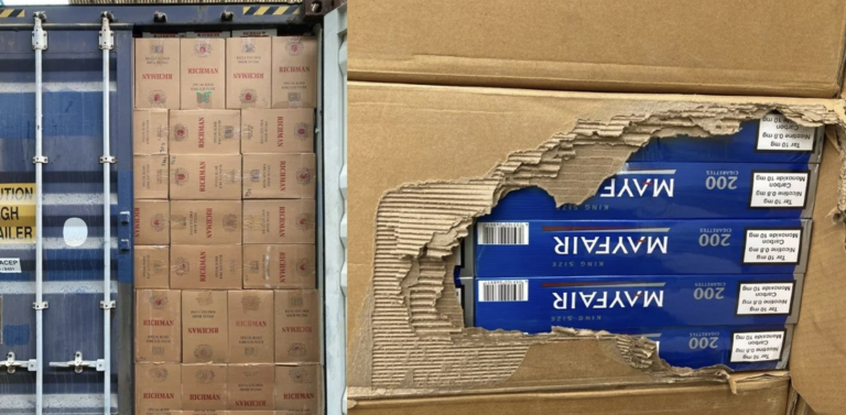 Border Force at Hull intercepts UK’s largest-ever illegal cigarette shipment