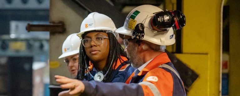 Government Minister visits British Steel at Scunthorpe