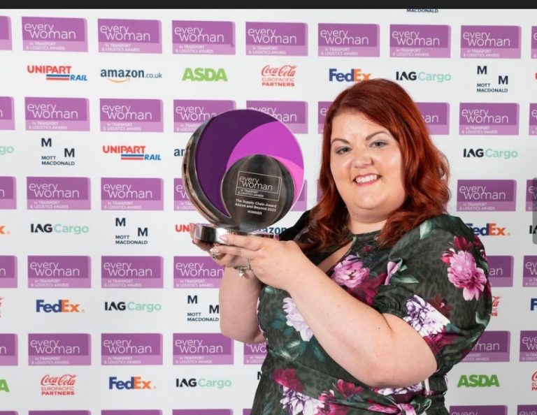 And the winner goes to… Charlotte Burns, OceanBlue Logistics: Everywoman Awards 2023