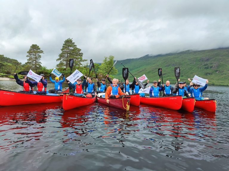 Huddersfield printers complete epic loch row to raise over £4,000 for Yorkshire charity