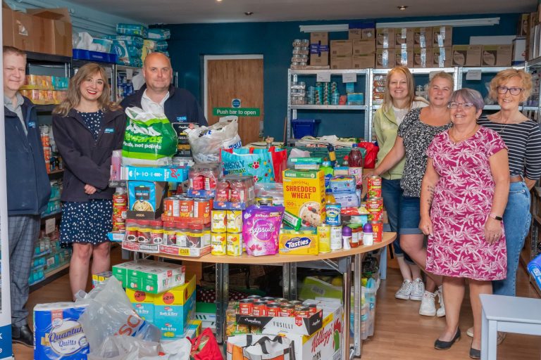 Clegg Construction makes donation to Yorkshire food bank