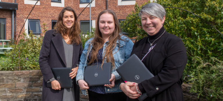 Flower firm helps talent to bloom with donation of 24 laptops