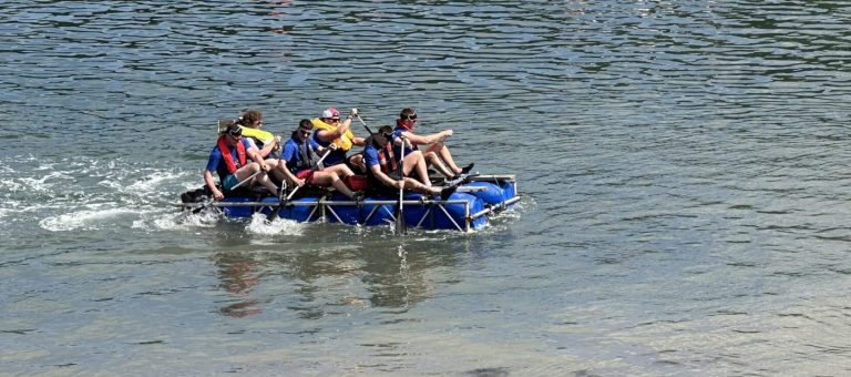 Bridge engineers take the plunge to raise museum money