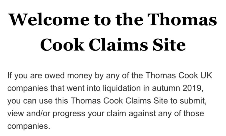 Official Reciever plans to give £280m to Thomas Cook creditors