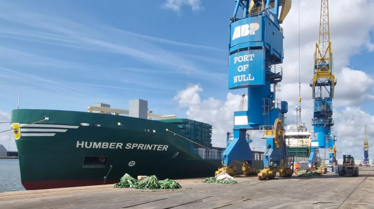 Port of Hull welcomes new vessel under charter to TTS Shipping