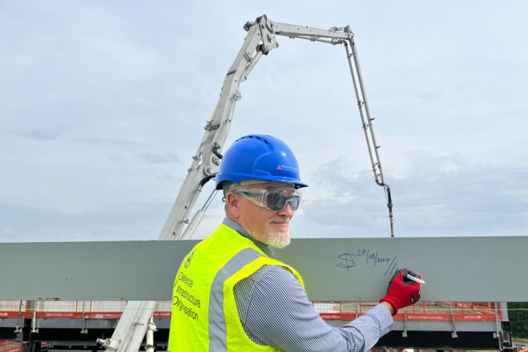 Topping out ceremony marks completion of military’s medical centre at Catterick