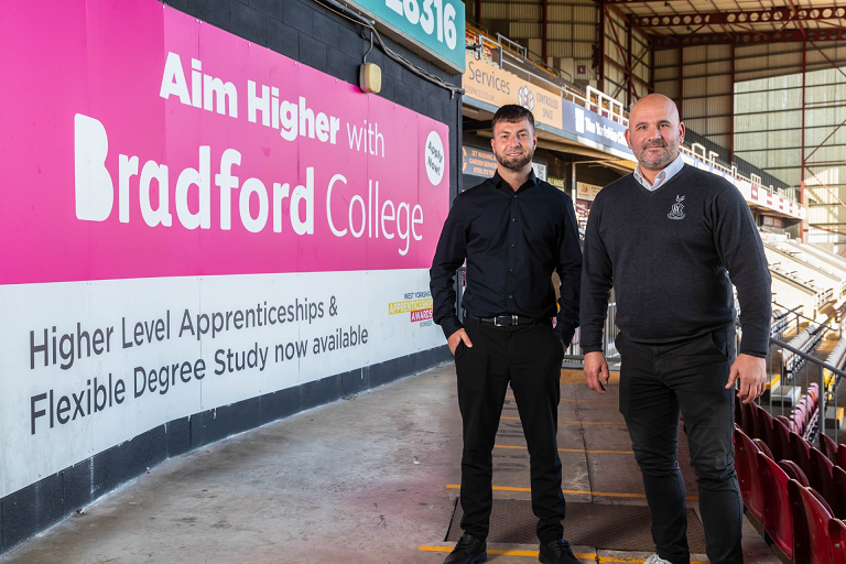 Bradford College Celebrates Renewed Partnership with Bradford City AFC