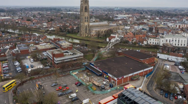 Demolition marks start of redevelopment I Boston town centre