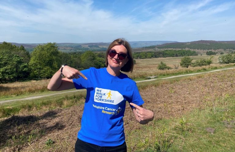 Smailes Goldie walks the extra mile for Yorkshire Cancer Research