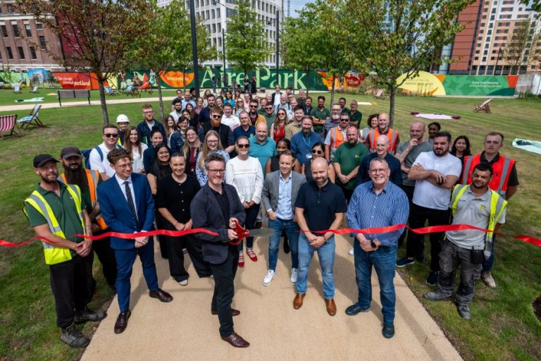 Leeds South Bank regeneration reaches new milestone with Central Park opening