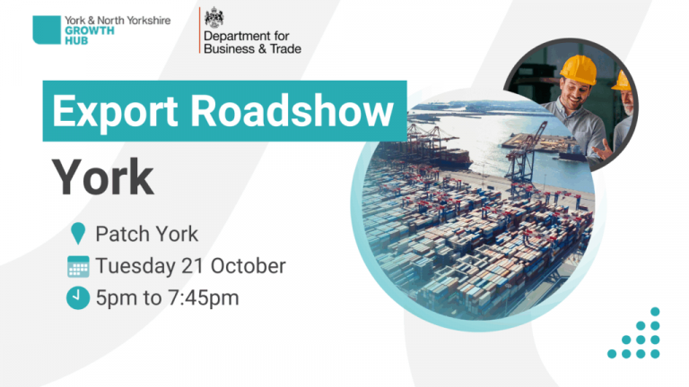 York and North Yorkshire launch free export support roadshows