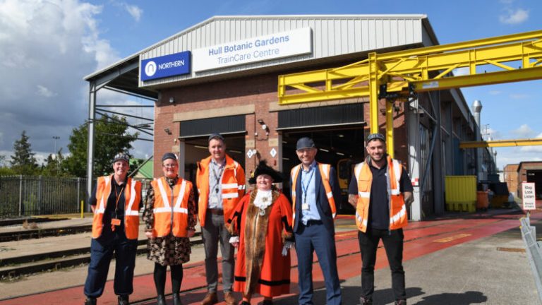 Civic visit showcases £10m investment in Hull’s rail engineering sector