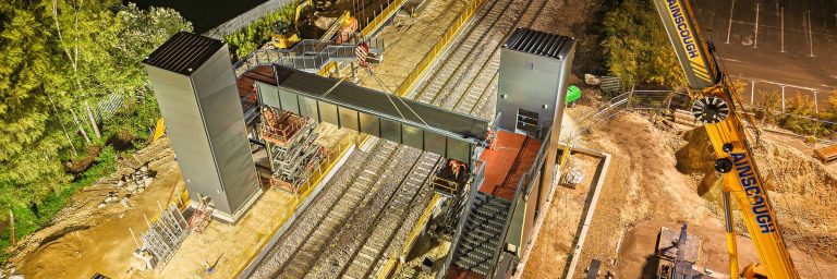 Construction milestone marks progress at Magna Tram Train station